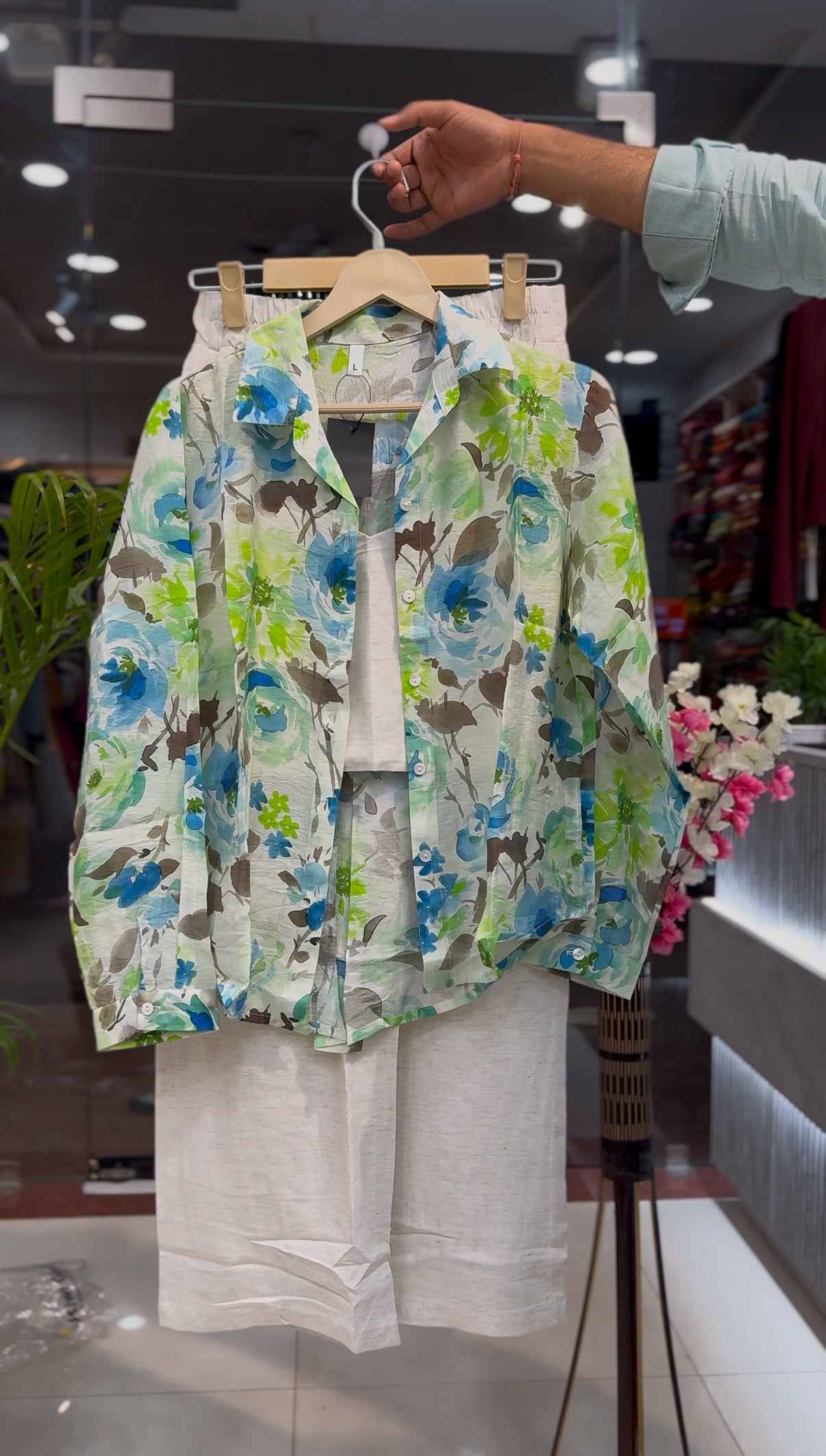 Women’s 3-Piece Floral Print Shirt Ensemble